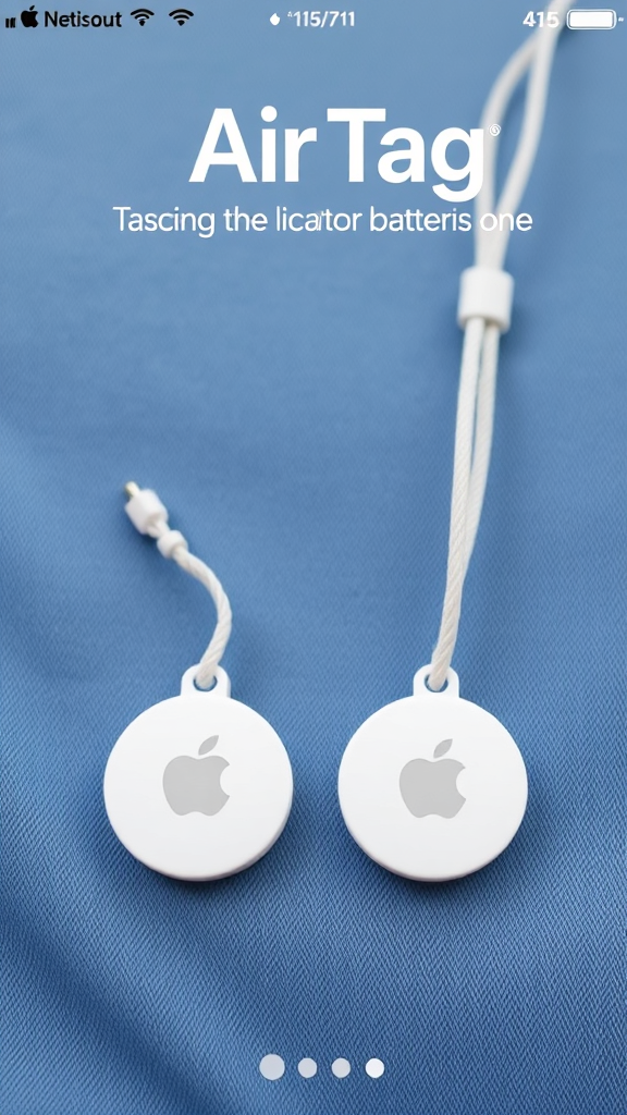 Apple AirTag Tracking Device 4‑Pack (Renewed) – Location Finders with Replaceable Batteries