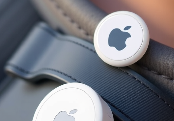 Apple AirTag Tracking Device 4‑Pack (Renewed) – Location Finders with Replaceable Batteries
