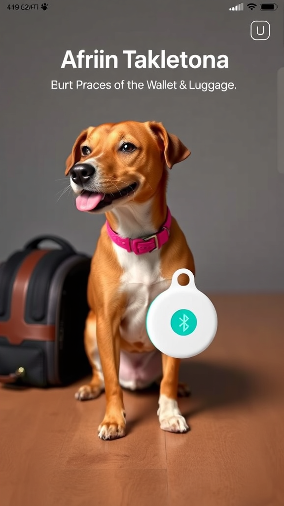 Apple MFi Certified Air Tracker Tags 2 Pack – Bluetooth Locators for Pet, Wallet & Luggage