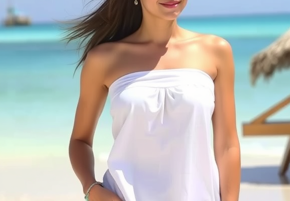 EFAN Women’s Strapless Tube Top – Casual Beach Vacation Sleeveless Tank