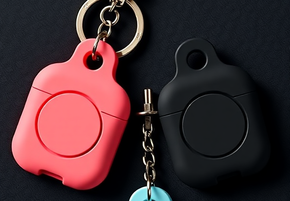Galafoki AirTag Holder 4 Pack – Waterproof Keychain Silicone Cases for Apple AirTag (4 Colors)