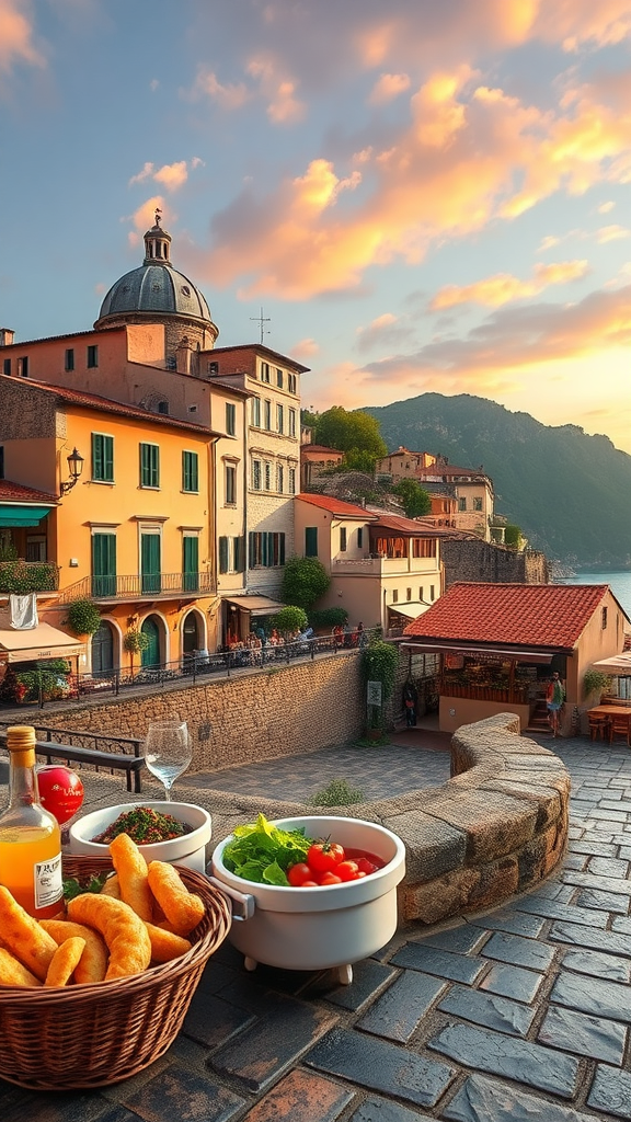 Gourmet travel itinerary for Italy