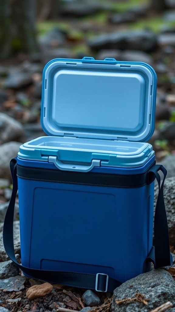 👉 Grab an ultralight soft cooler or soft-side cooler with shoulder strap; they weigh under 2 lbs and fold flat when empty.
