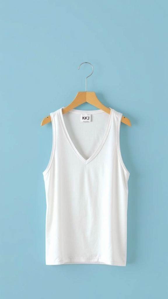 KKJ 3-Pack Tank Tops – V-Neck Sleeveless Blouses for Summer Beach Vacation & Spring Casual Style