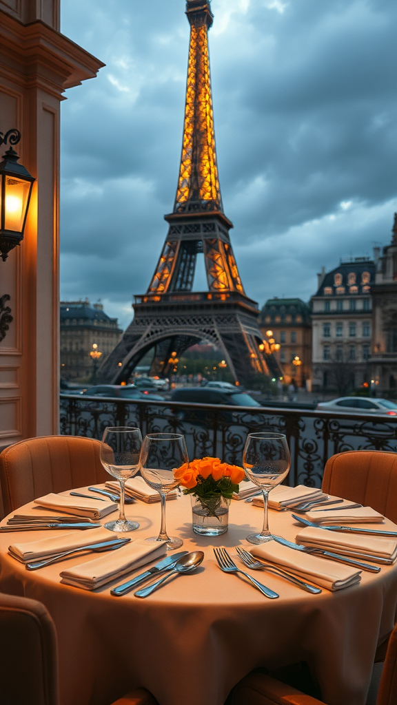 Luxury dining experiences in Paris