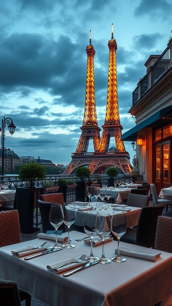 Luxury dining experiences in Paris