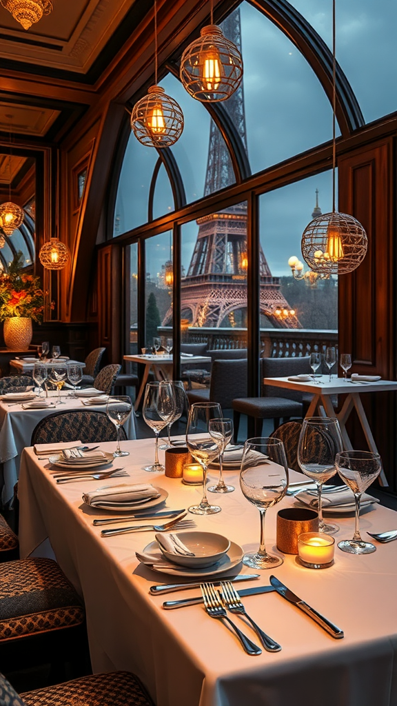Luxury dining experiences in Paris