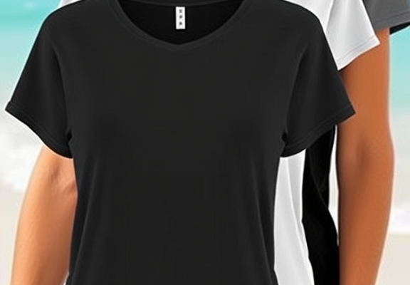 SUNBS Women’s 3-Pack Basic Tees – Short Sleeve Summer Tops for Vacation 2025