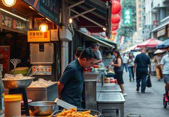 Street food vs. fine dining in Singapore