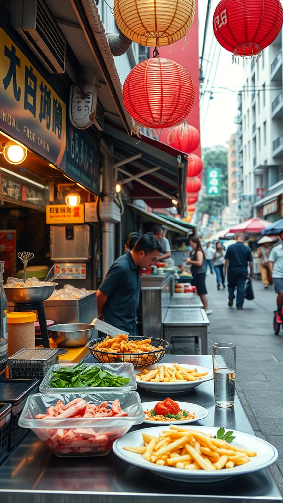 Street food vs. fine dining in Singapore