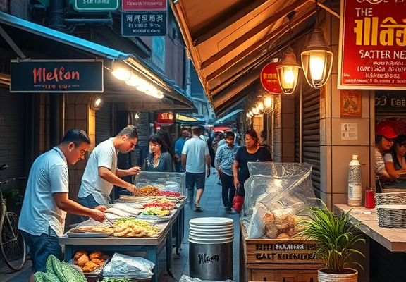 Street food vs. fine dining in Singapore