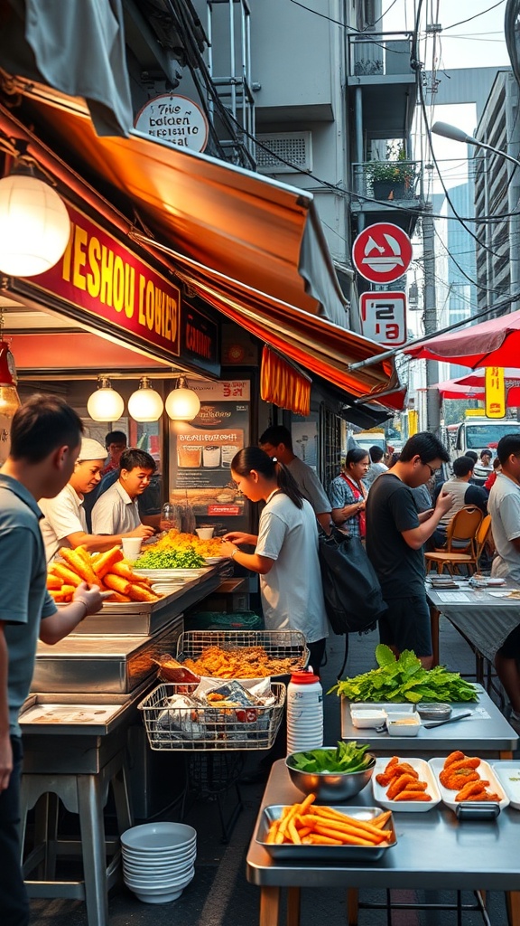 Street food vs. fine dining in Singapore
