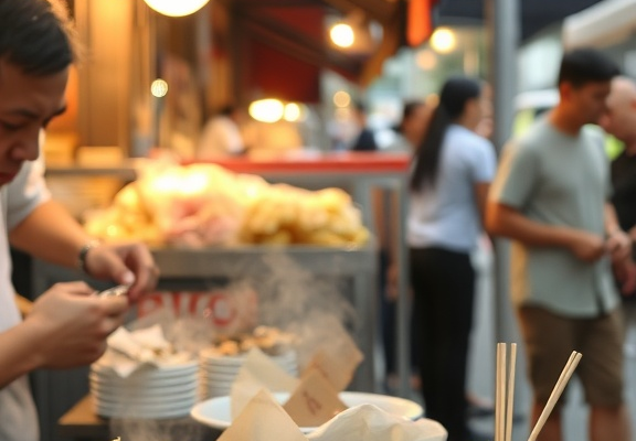Street food vs. fine dining in Singapore