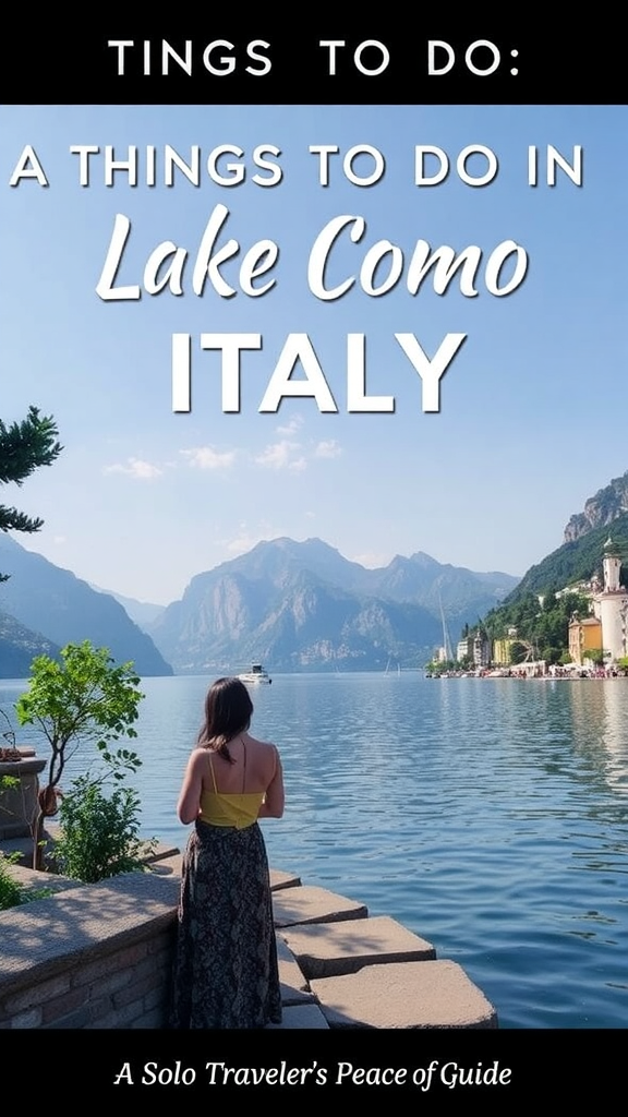 Things to Do in Lake Como Italy: A Solo Traveler’s Peace-of-Mind Guide