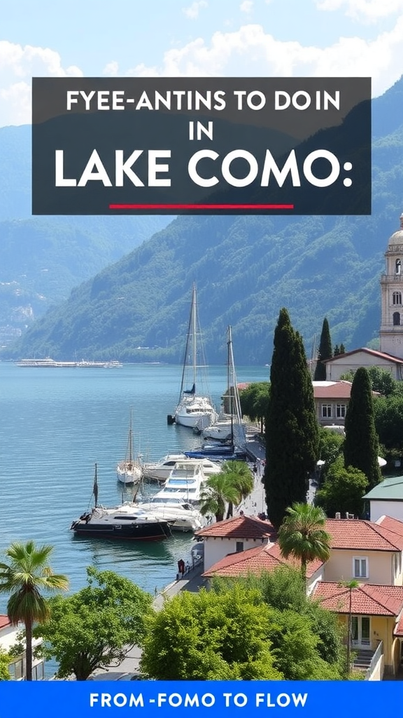 Things to Do in Lake Como Italy: From FOMO to Flow—Curated Authentic Experiences