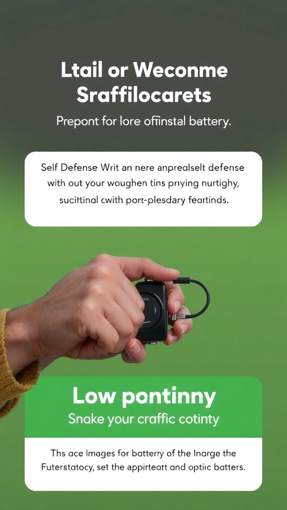 Vantamo Personal Alarm for Self Defense with Low Battery Notice