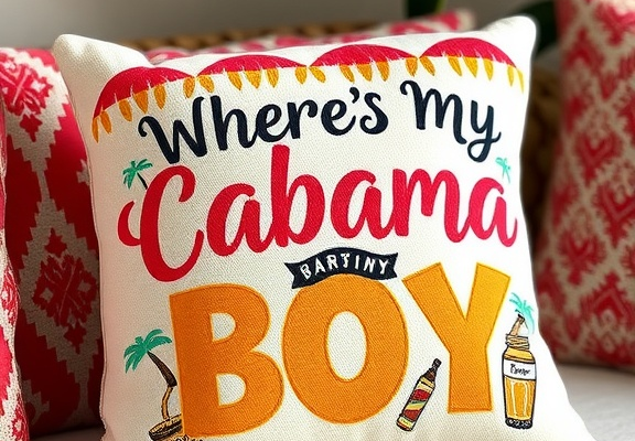 Where’s My Cabana Boy – Funny Vacation Gift Pillow