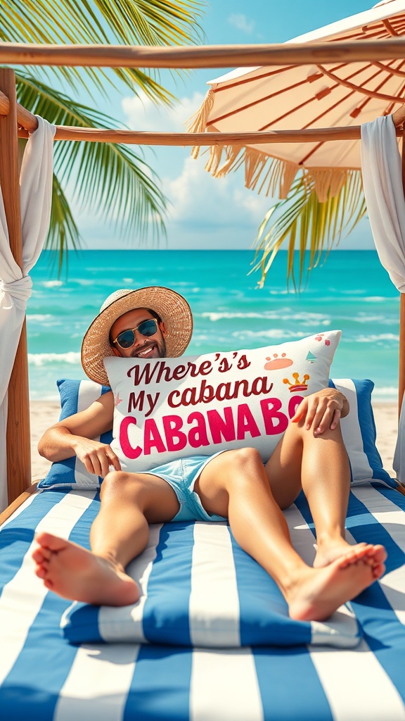 Where’s My Cabana Boy – Grab Your Funny Summer Pillow Now