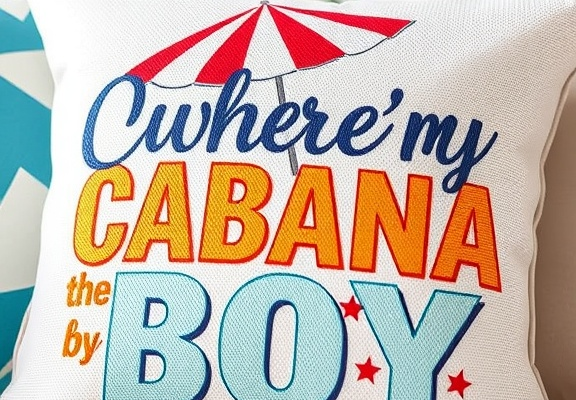 Where’s My Cabana Boy – Summer Love Gift Accent Pillow