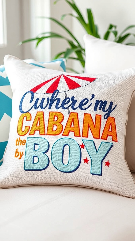 Where’s My Cabana Boy – Summer Love Gift Accent Pillow
