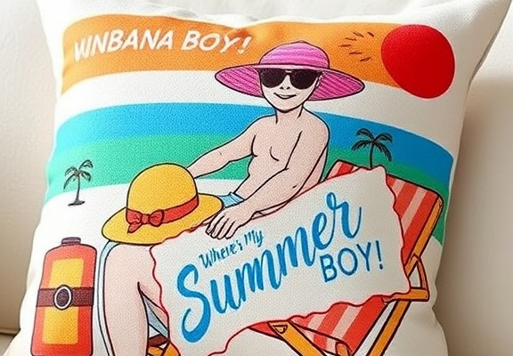 Where’s My Cabana Boy: Your Hilarious Summer Throw Pillow