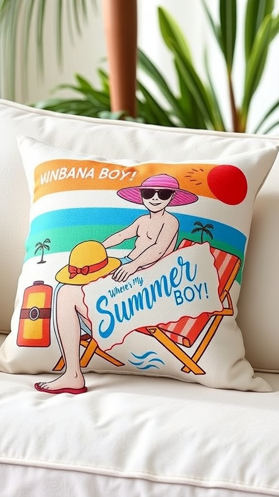 Where’s My Cabana Boy: Your Hilarious Summer Throw Pillow