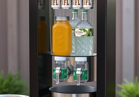 outdoor beverage dispensers: “Outdoor Beverage Dispensers: 8 Hands-Free Drink Stations for BBQs”