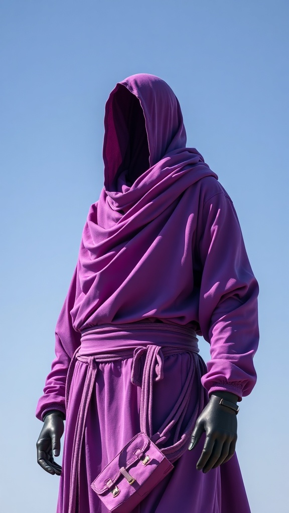 purple clothing