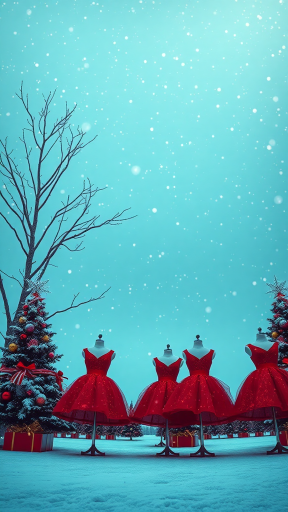 red holiday dresses
