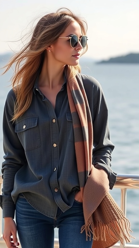 BIG DART Oversized Button Down Shirts for Women vs. J.Crew Cashmere Wrap – Which Cruise Cover-Up?