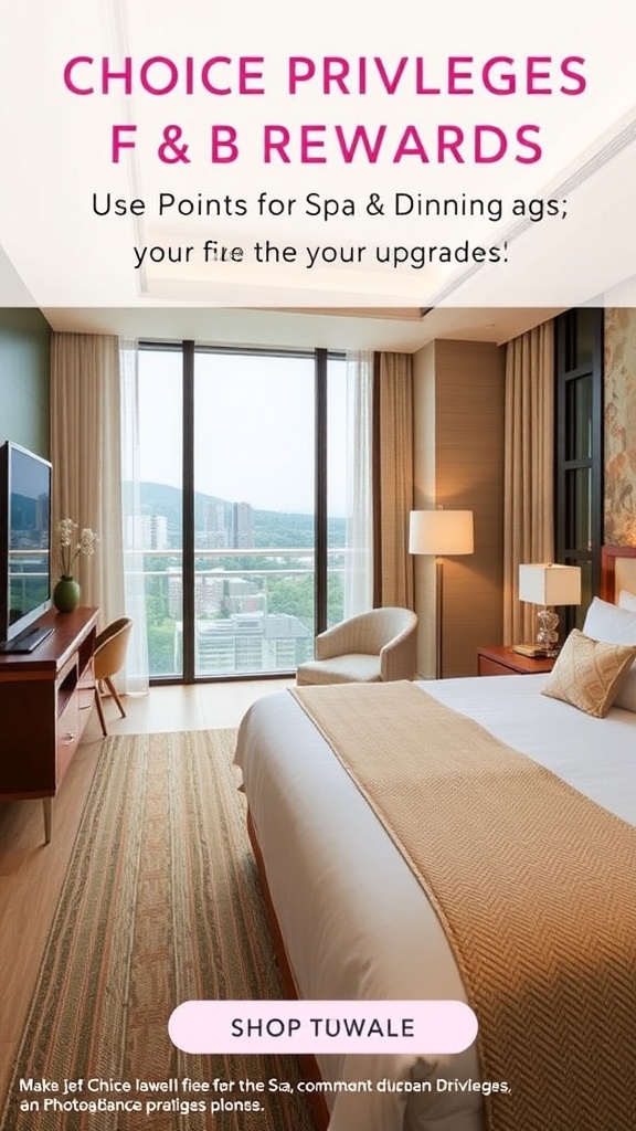 Choice Privileges F&B Rewards: Use Points for Spa & Dining Upgrades