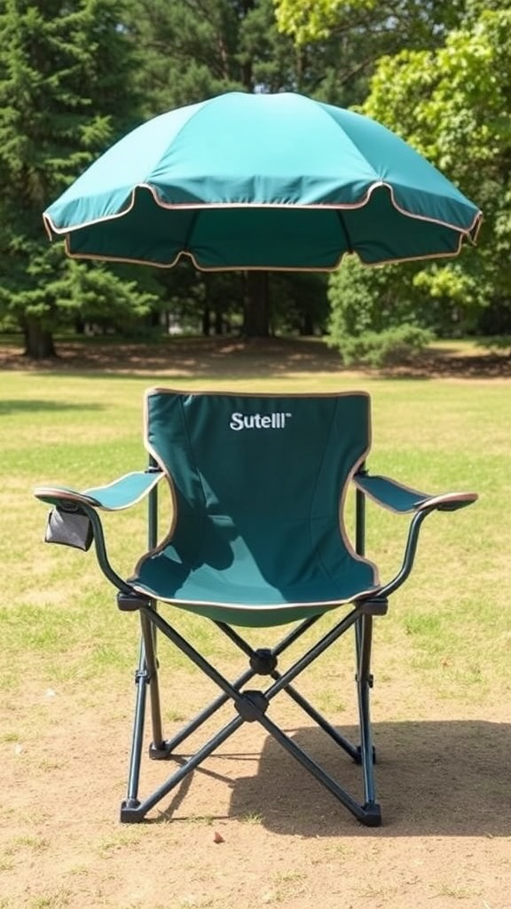 👉 Combine a sports chair with built-in umbrella or pop-up canopy camping chair; they’re lightweight
