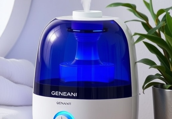 GENIANI Erie Travel Humidifier: Auto Shut-Off & Night Light for Overnight Cabin Comfort