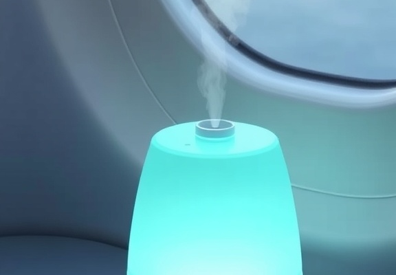 GENIANI Erie USB Humidifier: Dual Mist, Night Light & Auto-Off for Perfect Cruise Cabin Comfort