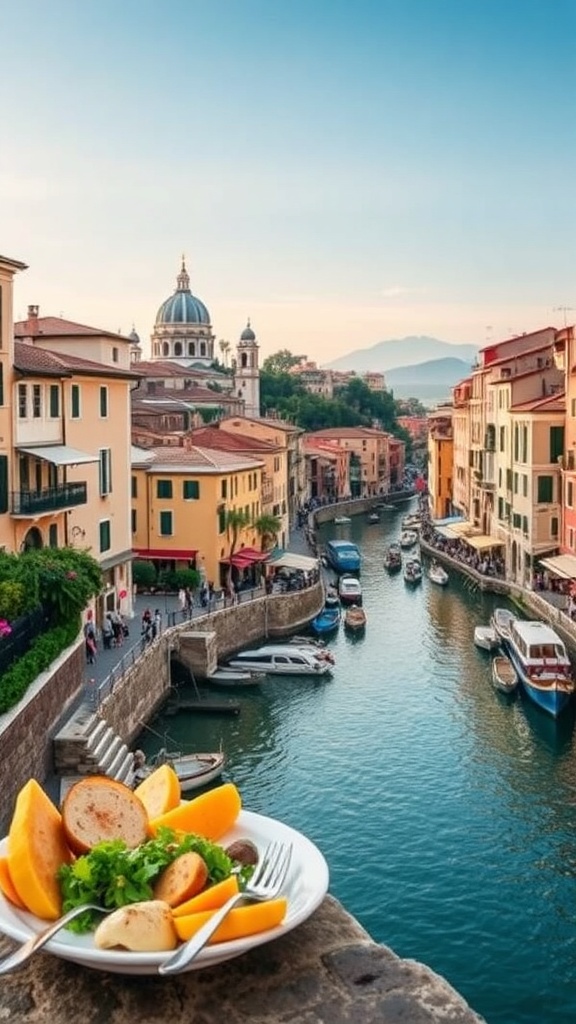 Gourmet travel itinerary for Italy