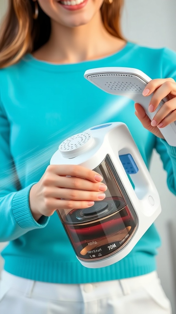HiLIFE Steamer for Clothes, Portable Handheld Design, 240ml Big Capacity, 700W