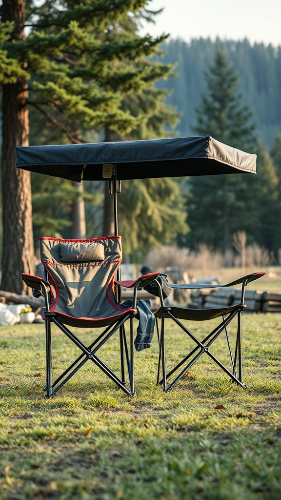 👉 Keep foldable chairs with canopy and Coleman portable camping chairs on hand