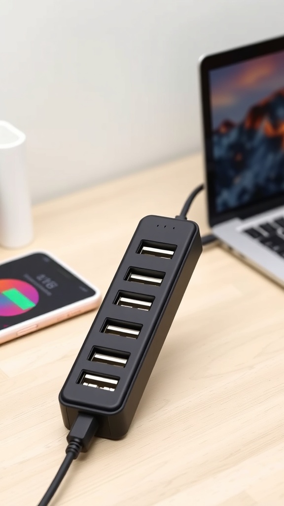 One Beat USB C Travel Power Strip Review: 5 Port Charger & 5 ft Flat Cord for Hassle-Free Travel