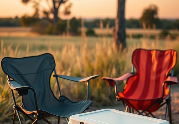 👉 Opt for low-center-of-gravity “small coolers” paired with foldable camping chairs