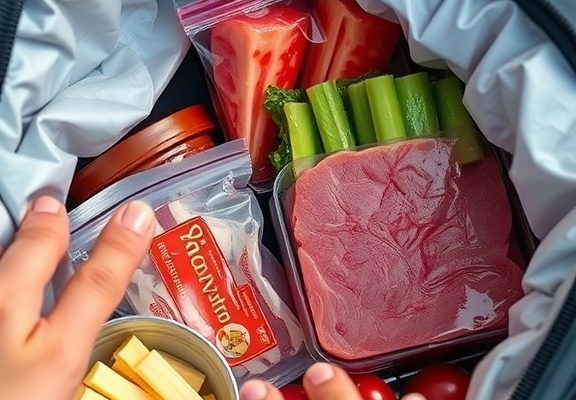 👉 Pack raw and ready-to-eat items in different “best cooler bag” compartments; sanitize hands before unpacking