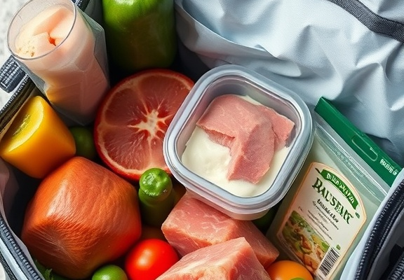 👉 Pack raw and ready-to-eat items in different “best cooler bag” compartments; sanitize hands before unpacking
