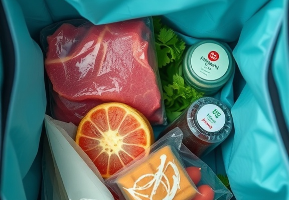 👉 Pack raw and ready-to-eat items in different “best cooler bag” compartments; sanitize hands before unpacking