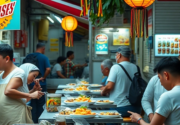 Street food vs. fine dining in Singapore
