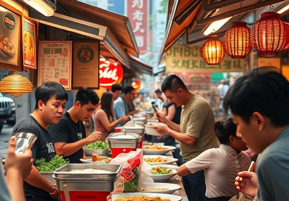 Street food vs. fine dining in Singapore