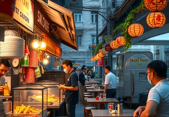 Street food vs. fine dining in Singapore