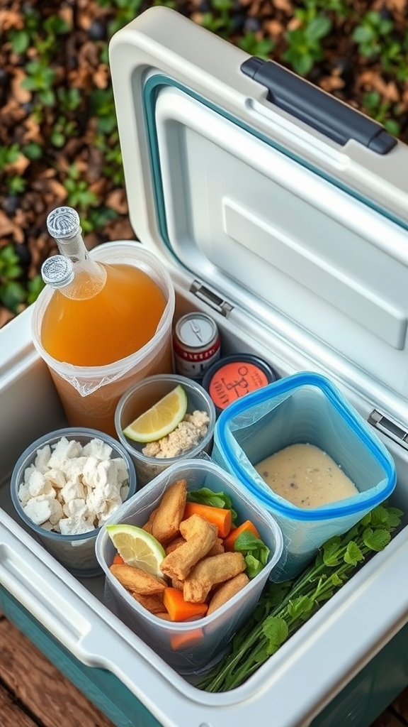 👉 Use cooler bags inside larger coolers as “bento boxes” to separate drinks, sides, and per-person portions.