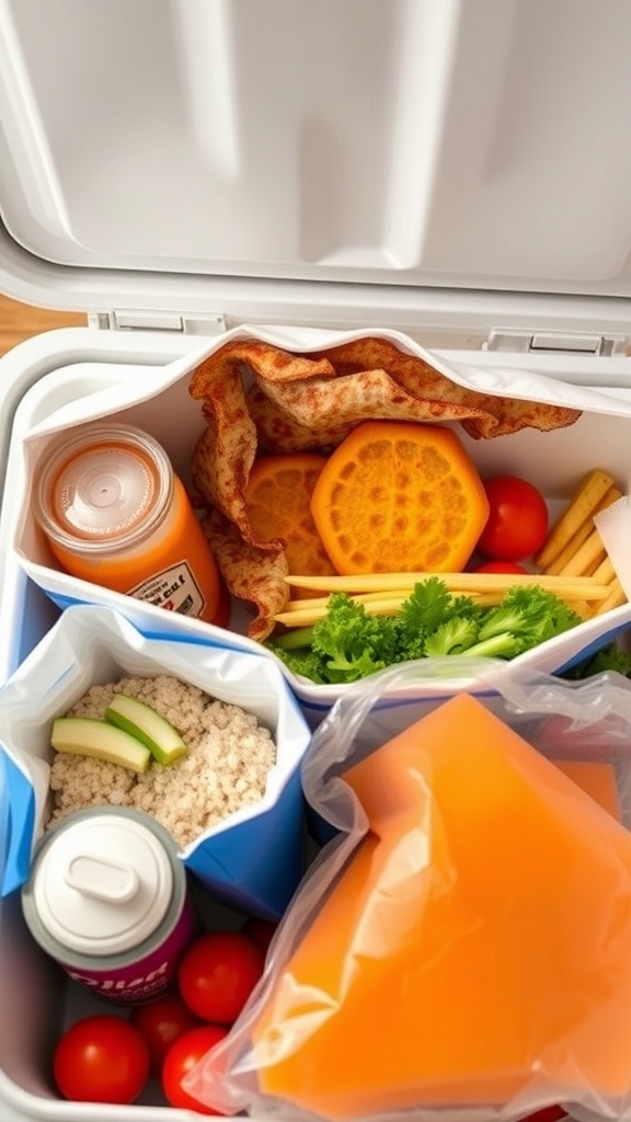 👉 Use cooler bags inside larger coolers as “bento boxes” to separate drinks, sides, and per-person portions.