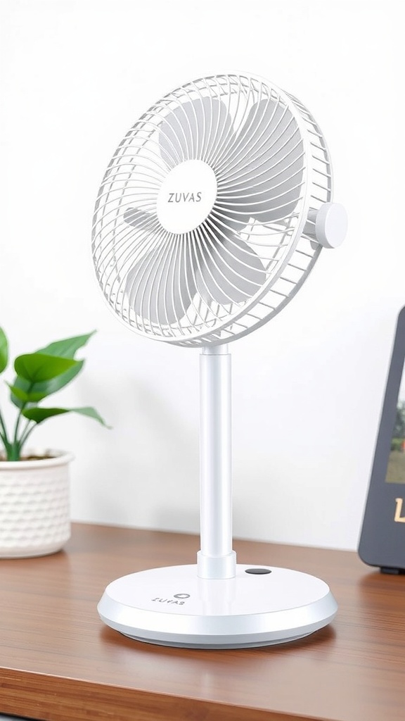 Zuvas Desk Fan Battery Operated Fan Rechargeable 180°Tilt Review: Ultra-Quiet, Portable Cooling