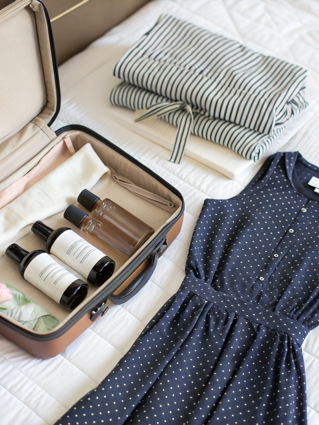 Travel in Style: Midi Dress & 100ml Travel Bottles