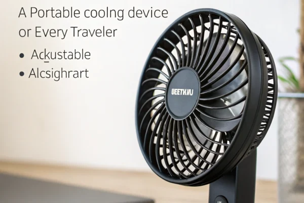 Zuvas Desk Fan: Portable Cooling for Every Traveler